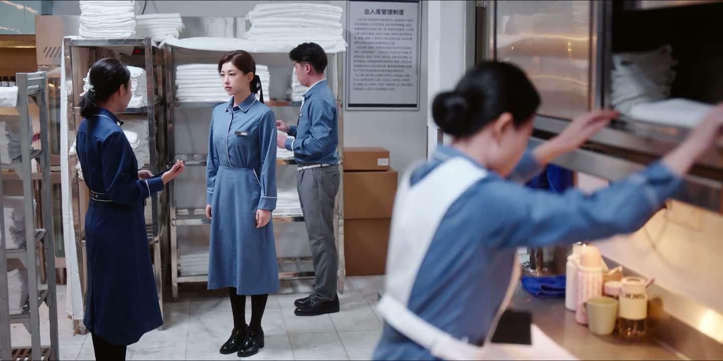 还到工服房做好收尾工作