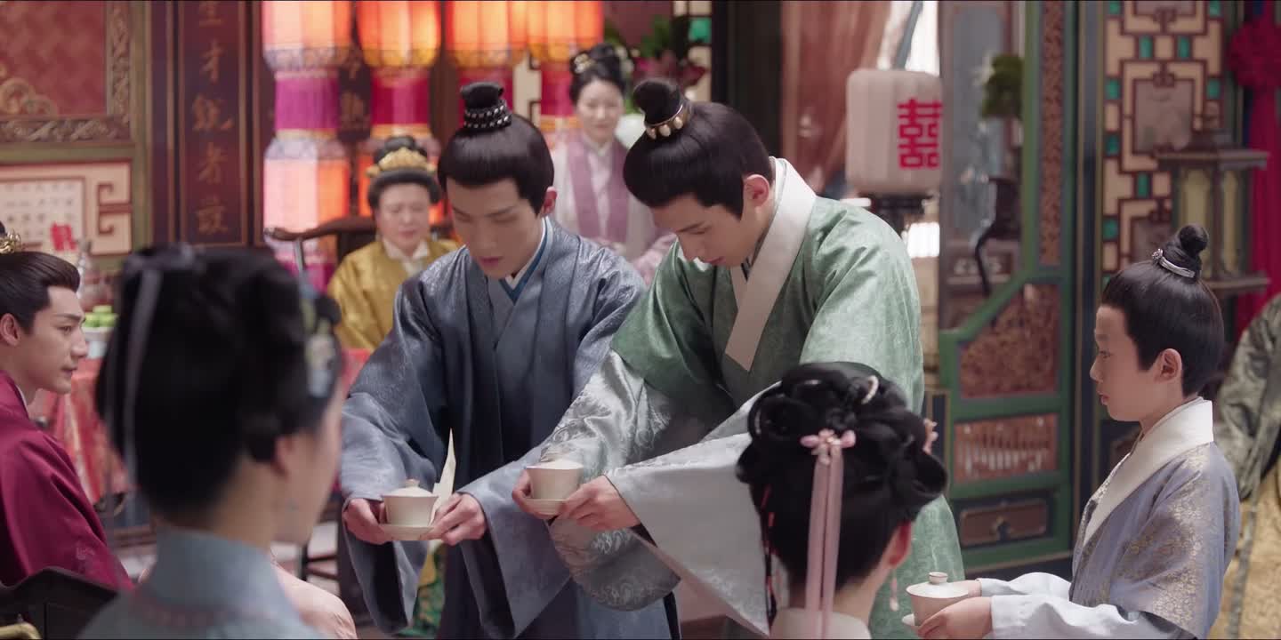 侄儿请三婶婶喝茶