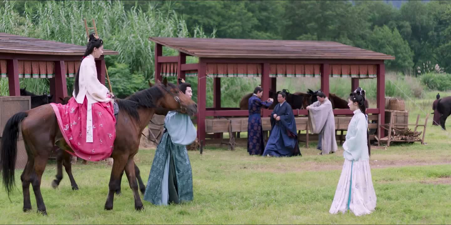 别怕 别怕 马儿都是有灵性的