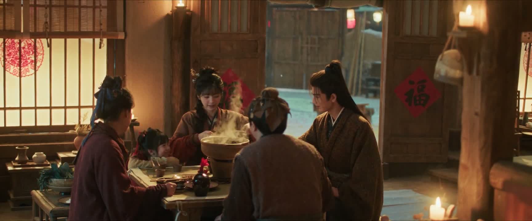 来 跟姐夫一起喝茶水