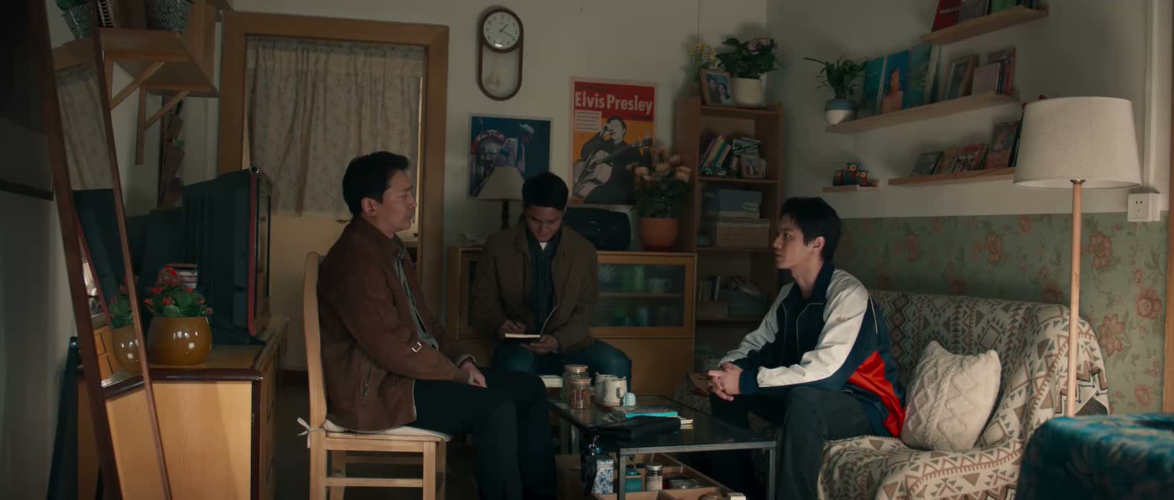 我没顾上跟他说几句话
