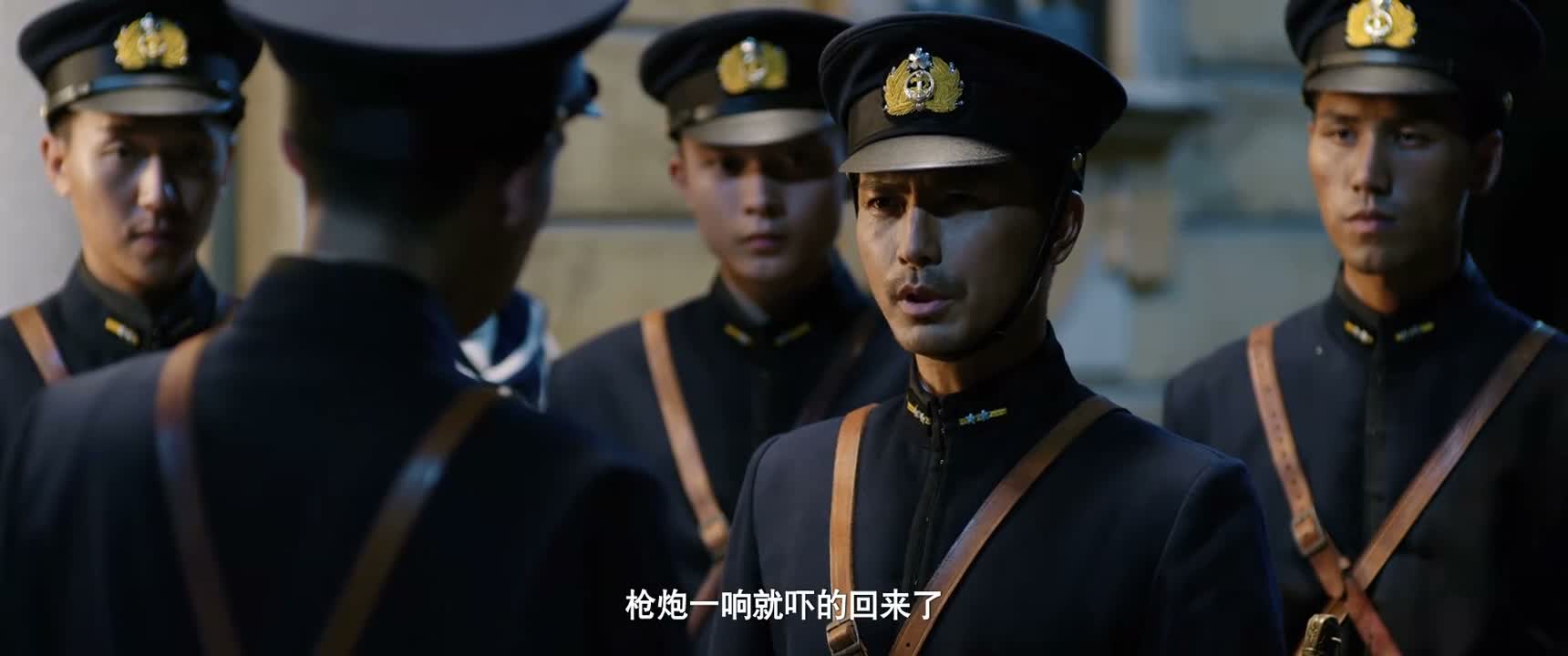 枪炮一响就吓的回来了