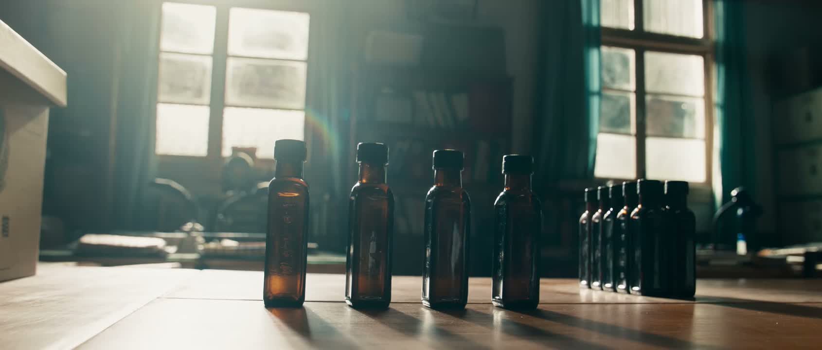 那三瓶怎么没有彩色的光